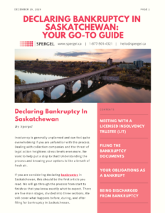 Bankruptcy in Saskatchewan Guide